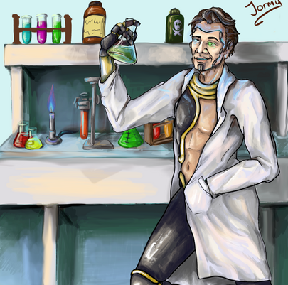 Gouache effect + background